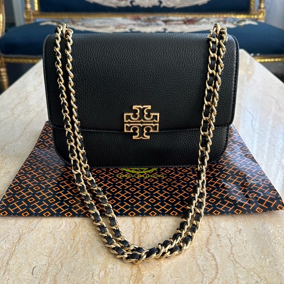 Tory Burch Handbags - Brand new without tag, authentic Tory Burch Black Leather Crossbody Bag.